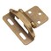 Hickory Hardware P60010FAB Self Closing SemiConcealed Hinge 14 Inch Overlay 170 Opening Face Frame  Partial Wrap  Cabinet Hardware Hinge Easy Installation Antique Brass Finish 1 Pair