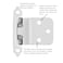 Hickory Hardware P143W  Variable Overlay 38 Inch Inset SelfClosing Collection Cabinet Hinge 170 Opening  Surface Face Frame Mounting  Easy Installation White Finish  1 Set of Pair