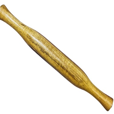 Trendy claps Wooden Handicrafted Wooden Rolling Pin Roller ThinWoodRoti Belan Chapati Make MultiColor