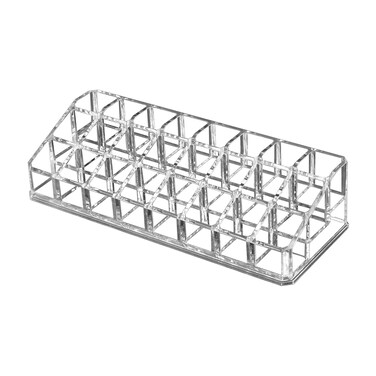 AOKIVIGOA Clear Acrylic Lipstick Organizer for Cosmetic Make Up Holder Crystal 24 Sections A Style