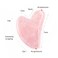 Roysmart Gua Sha Massage Tool Natural Quartz Jade Stone Gua Sha Facial Tool for Face Neck Body Scraping Facial Massage Tools for Promotes Blood FlowPrevents WrinklesRemoves Toxins Rose Quartz