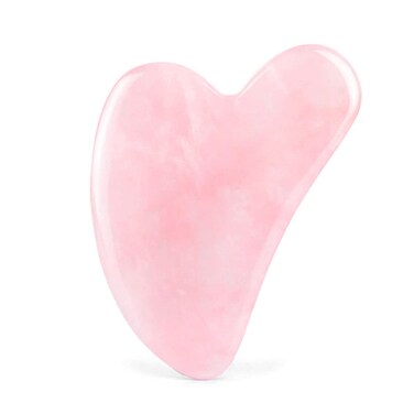 Roysmart Gua Sha Massage Tool Natural Quartz Jade Stone Gua Sha Facial Tool for Face Neck Body Scraping Facial Massage Tools for Promotes Blood FlowPrevents WrinklesRemoves Toxins Rose Quartz