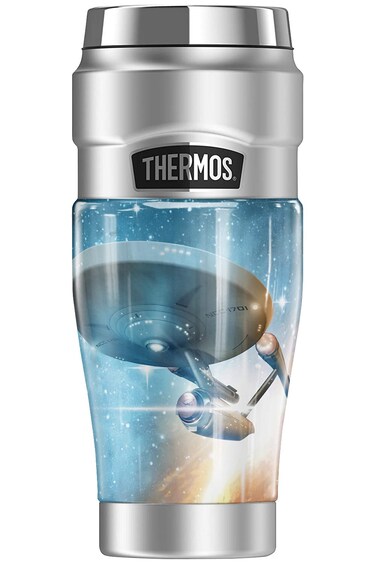 THERMOS Star Trek The Final Frontier STAINLESS KING Stainless Steel Travel Tumbler Vacuum insulated  Double Wall 16oz