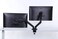 ApexDesk Dual Monitor Arm Desk Mount  Adjustable Height Gas Spring  VESA Mount with C Clamp  Mounting Base  Computer Monitor Stand for Screen up to 32 inch  Holds up to 20 lbs