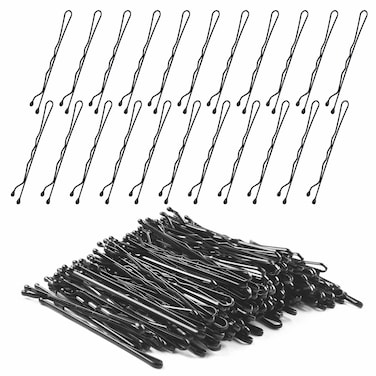 200 Pcs Bobby Pins 2 Inch Hair Pins Kit Black Bobby Pins for Hair U Hair Pins for Women Girls Lady Girls Kids Hair Pin with Storage Box Invisible
