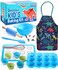 Osmi Complete Kids Baking Set  14pc Dinosaur Chef Baking Kit  Premium Kid Cooking Gift Set w Real Utensils for Boys and Girls 412  Bake Cookies Cakes and Cupcakes Dino Theme