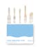 Zibra 5Piece DIY Paint Brush Set with Detail and 2inch Paint Brushes for Walls Trim and Furniture White