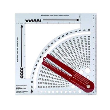 PUXING Knitting Gauge Converter Knitting Tools for Sweater Knitting Multifunctional Double Sided Portable Counter Density Sth Accessories