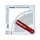 PUXING Knitting Gauge Converter Knitting Tools for Sweater Knitting Multifunctional Double Sided Portable Counter Density Sth Accessories