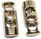Cord Stopper String Cord Locks 2 Hole Cord Locks ord Toggle Metal Drawstring Stopper Rope Toggles Gold Pack of 6