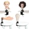 C Clamp Stand Holder Black Adjustable Table Stand Clamp Holder for Practice Hand and Mannequin Head Hair Training Tool