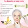 Jade Roller and Gua Sha Tool SetAntiAging Treatment Lifting Massage Suitable for Facial Wrist Neck and Body Muscles to Stimulate Blood Flow and Promote Collagen Formation Green