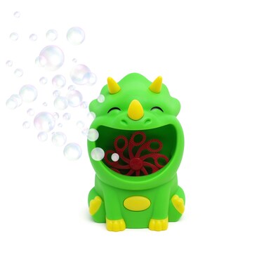 Good Banana Cupcake Bubble Machine Cordless Automatic Bubble Maker Blower for Kids 2 Bottles of Solution Indoor and Outdoor Play Backyard Patio Bath Time Big Billows of Colorful Bubbles