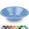 DecorRack 24 Small Plastic Bowls 7 inch Disposable Popcorn Soup and Salad Bowls Kids Birthday and Holiday Party Supplies Fruit Snack Serving Bowl 12 oz Light Blue Pack of 24
