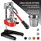 Eurolux Cast Iron Citrus Juicer  ExtraLarge Commercial Grade Manual Hand Press  Heavy Duty Countertop Squeezer for Fresh Orange Juice Bonus Stainless Steel Cup Orange