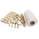 Macrame Cord Kit  220 Yards 3mm Macrame Supplies  Natural Macrame Rope Macrame Beads Wood Ring  Wooden Stick Soft Macrame String for Wall Hanging Plant Hangers Crafts Knitting