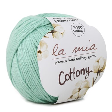 1 Ball100 Cotton Total 88 Oz La Mia Cottony 176 Oz 50g  130 Yrds 120m Super Soft Dk Light Baby Yarn Green  P12