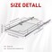 Tksrn Pull Out Cabinet Organizer Heavy Duty Slide Out Pantry Sliding Drawer for Kitchen Bathroom Home 124 W x 21 D Wire Frame Chrome Finish