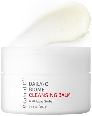DailyC Biome Cleansing Balm  Balm to Oil Gentle Makeup Cleanser  Hydrating  Exfoliating Antioxidant Face Cleanser with Vitamin C Cica Microbiome  Vibrant and Radiant Complextion 338oz