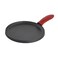 MegaChef Skillet Pan and Griddle PreSeasoned Cast Iron Cookware Set 6 Piece Black Red