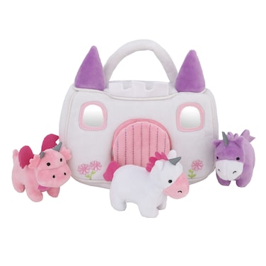 Little Love by NoJo My First Purse Pink Plush 5 Piece Toy Set  Purse Compact Eye Shadow Lipstick and Wallet