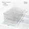 YouCopia FreezeUp Freezer Bin 15 BPAFree Clear Fridge Organizer with Adjustable Dividers and Handles for Frozen Food and Leftovers
