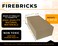 GIRtech Fire Bricks FireBrick High Temperature Insulated Firebricks  2500F Pack of 2  Size 9 x 45 x 25  Fireclay Chamotte Firebricks for Ovens Forges Kilns Fireplaces Wood Stoves