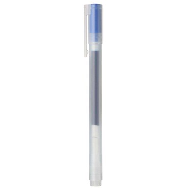 MUJI  05mm Blue Smooth Gel Ink Ballpoint Cap Pen 10 Pieces