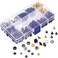 138 Sets Jovitec 6 Colors Snap Fasteners Kit Metal Snaps Button Press Studs with 4 Pieces Fixing Tools 125 mm in Diameter