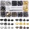 138 Sets Jovitec 6 Colors Snap Fasteners Kit Metal Snaps Button Press Studs with 4 Pieces Fixing Tools 125 mm in Diameter
