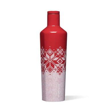 Corkcicle Fairisle Red Canteen 1 EA