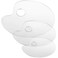 3 Sizes Acrylic Paint Palette Clear Oval Non Stick Acrylic Palette Clear Paint Tray Plastic Paint Palettes Bulk Artist Pallet Tray for Acrylic Oil Paints Mixing DIY Art Craft Painting