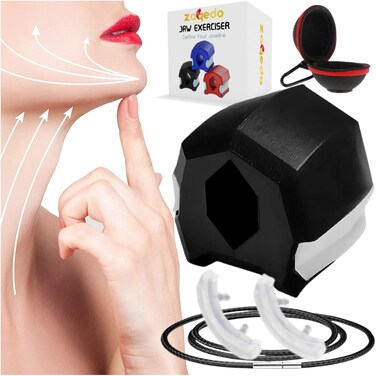 Jaw Exerciser for Men and Women Chisel Jawline Exerciser Look Younger  Healthier Slim and Tone your Face  Jaw Exercise Hard 60 LBS with Case