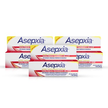 Asepxia Acne Spot Treatment Cream with 10 Benzoyl Peroxide  FastActing Formula for Pimples and Blackheads DermatologistRecommended NonGreasy 1 oz 28g Pack of 3