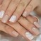 Coolnail24Pcs Fake Nails Khaki Nude Marble Pattern Artificial False Nail Tips for Office Home Square Short Faux Ongle Free Glue Sticker