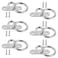 Akamino 6 Pieces Stainless Steel Ceiling Hook with Ring  Heavy Duty 315 inch Pad Eye PlateMarine Hardware Staple Hook Loop with Screws