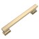 Amerdeco 10 Pack Brushed Brass Cabinet Pulls 5 Inch128mm Hole Center Gold Drawer Pulls Cabinet Hardware Kitchen Cabinet Handles for Bathroom Dresser Pulls ZH00013
