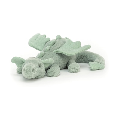 Jellycat Sage Dragon Stuffed Animal Little 12 inches  Mythical Plush Toy  Classic Childrens Gift