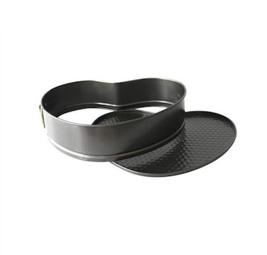 RuiChy 9 inch Cake Springform Pan Heart Shaped Cheesecake Baking Mold Nonstick Leakproof Baking Pan with Removable Loose Base Bakeware