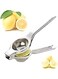 QUALITY PRODUCTS Small Stainless Steel Lemon Squeezer  Manual Juicer Lemon and Lime Squeezer Bar Tool Fruit Juice Extractor Citrus Squeezer Hand Juice Press Kitchen Utensil Housewarming Gift
