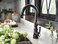 Moen Weymouth Matte Black One Handle Pulldown Bar Faucet S53004BL