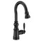 Moen Weymouth Matte Black One Handle Pulldown Bar Faucet S53004BL