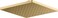 KOHLER 261492MB Honesty Square 10 SingleFunction RAIN HEAD Full Coverage SHOWERHEAD Easytoclean Surface Vibrant Brushed Moderne Brass 25 GPM