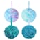 UPMSX SYHZC Bath Sponge Loofah 75gPCS Soft Shower Sponge Extra Large Mesh Poufs Body Scrubber Exfoliating Shower Puff for Women and Men Set of 4 Flower Color GreenPurpleLarge