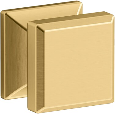 KOHLER 335342MB Beauxline Hardware Cabinet Knob 1 Inch Vibrant Brushed Moderne Brass