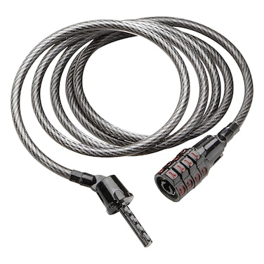 Kryptonite Keeper 512 Combo Bike Lock 4ft x 5mm Braided Steel Cable AntiTheft Security Cable Lock with 4Digit Combination for Outdoor Equipment Bicycles Scooters Fence Gate