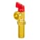 Eastman Brass Outlet Box Red Handle Washing Machine Valve 12 Inch MIP x 34 Inch MHT Quarter Turn Ball Valve Hot Water Applications 60280