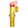 Eastman Brass Outlet Box Red Handle Washing Machine Valve 12 Inch MIP x 34 Inch MHT Quarter Turn Ball Valve Hot Water Applications 60280