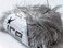 Grey Extra Long Eyelash Yarn Ice Luxurious Fun Fur 50 Grams 38 Yards