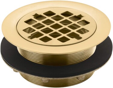 Round Shower Drain For Use With Plastic Pipe Gasket Included